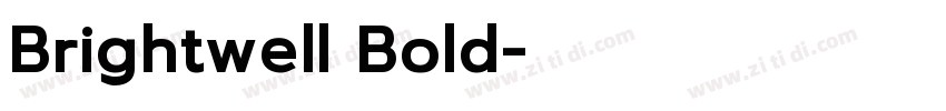 Brightwell Bold字体转换
